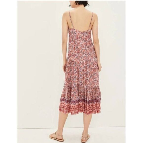 Veronica Beard Red and Purple Midi Dress - Picture 16 of 16